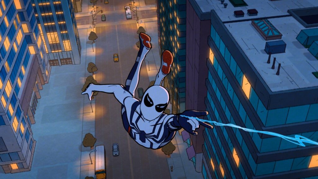spider man oscorp suit your friendly neighborhood spider man series 1024x576