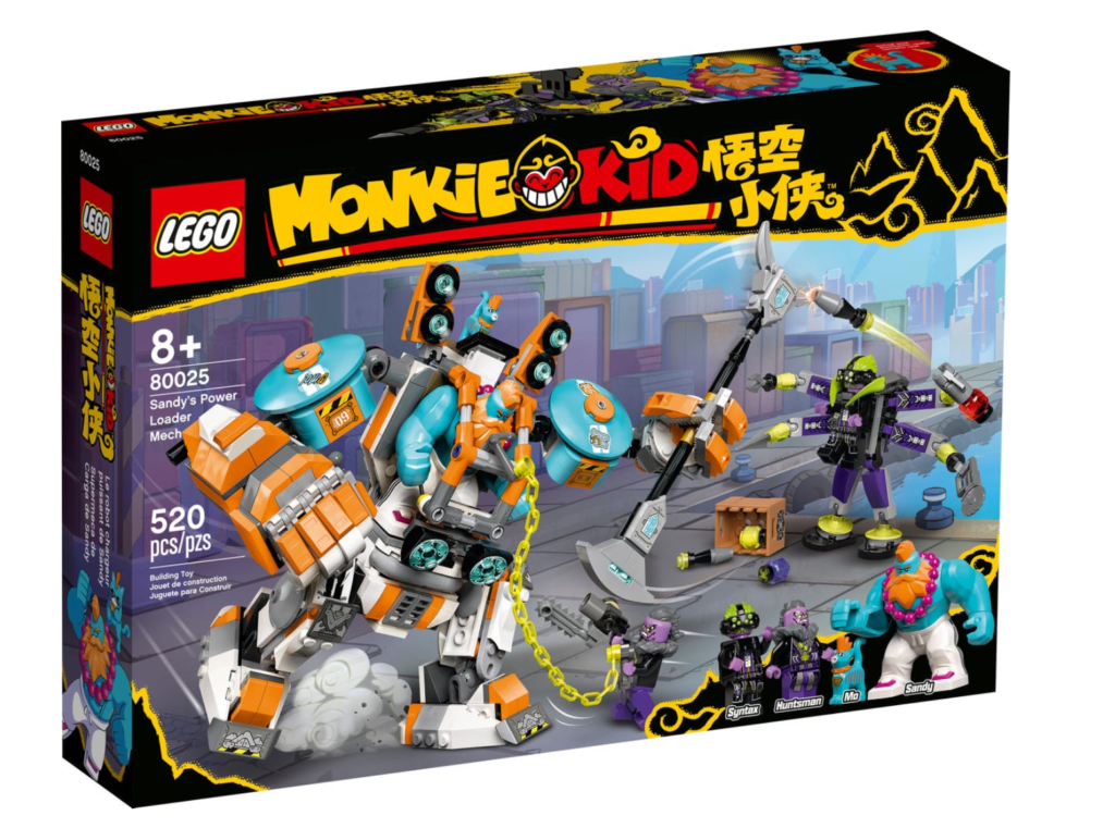 LEGO Monkie Kid 80025 Sandys Power Loader Mech box