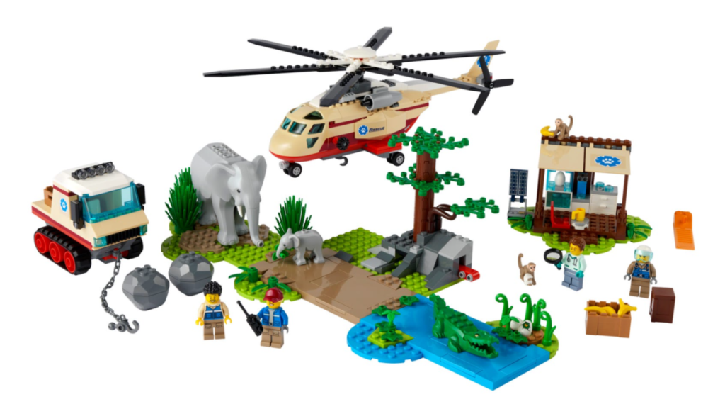 LEGO CITY 60302 Wildlife Rescue Operation contents 1024x577