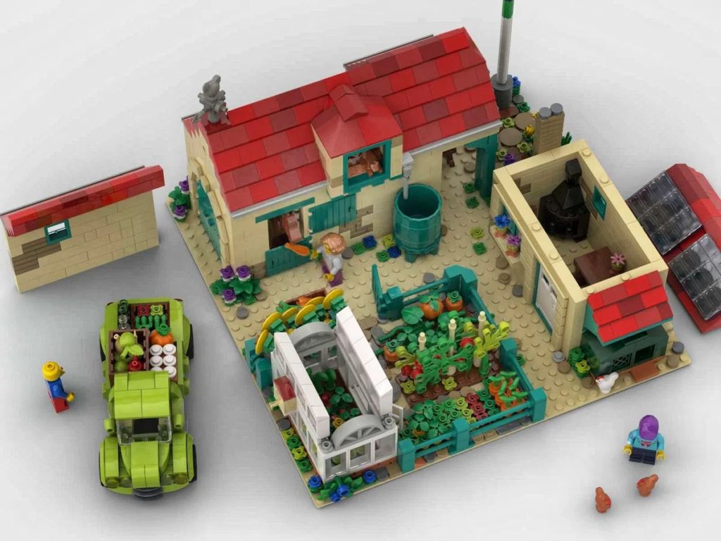 LEGO Ideas farm top view