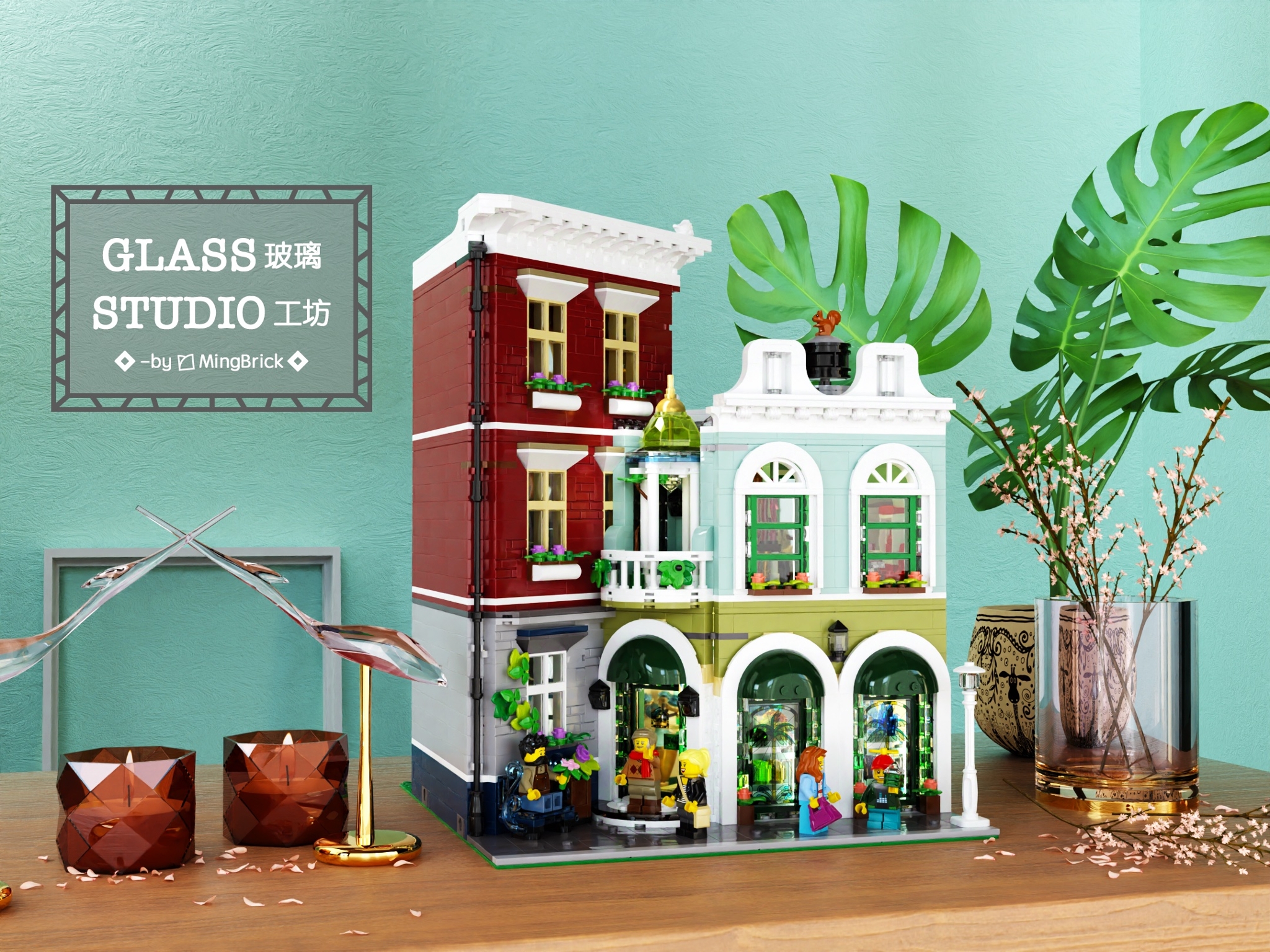 lego bricklink series 2 glass studio mingbrick
