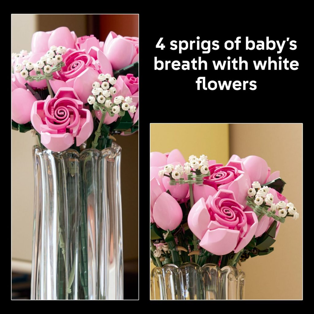 LEGO Botanicals 10374 Bouquet of Pink Roses 7 1024x1024