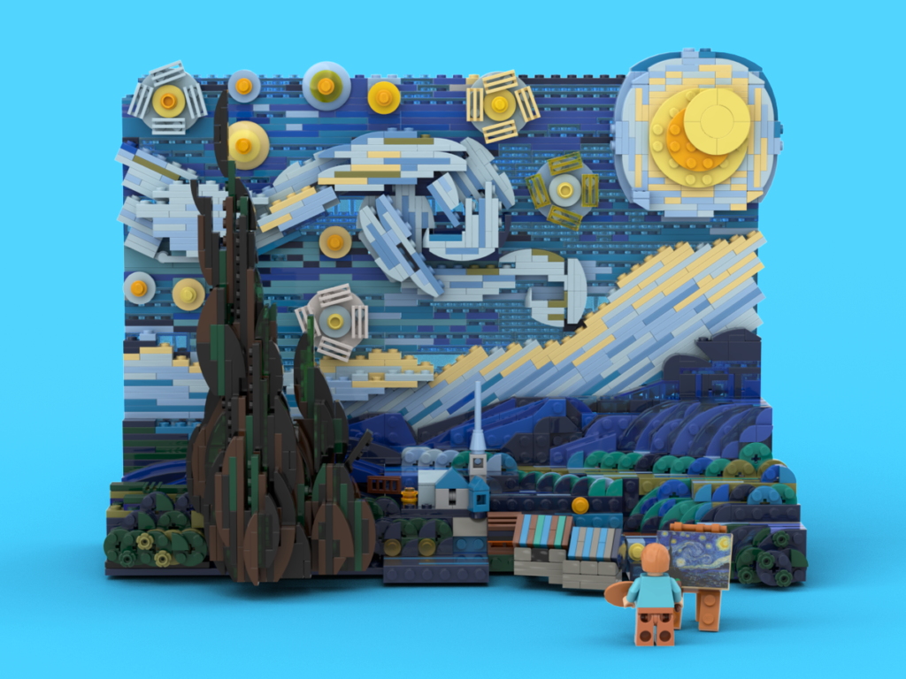 LEGO Ideas Vincent van Gogh The Starry Night 4