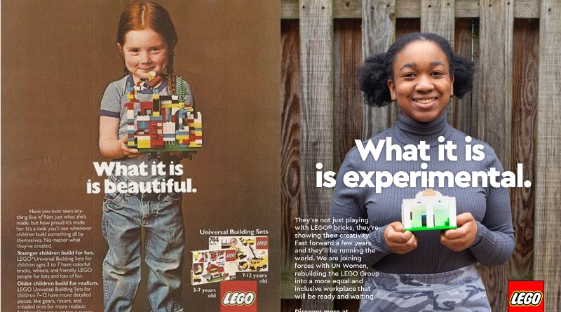 Insert yourself into a classic LEGO ad for International Women's Day
