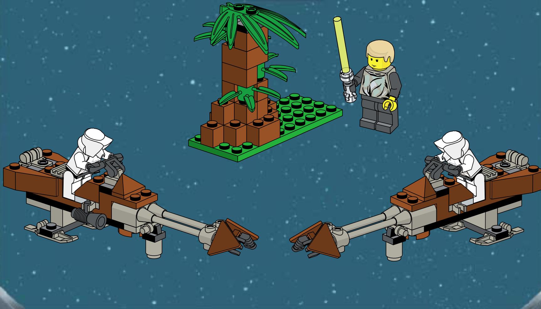 LEGO Star Wars 7128 Speeder Bikes
