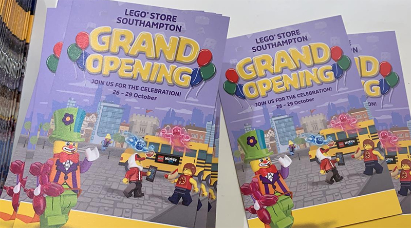 LEGO Store Southampton grand opening event begins today