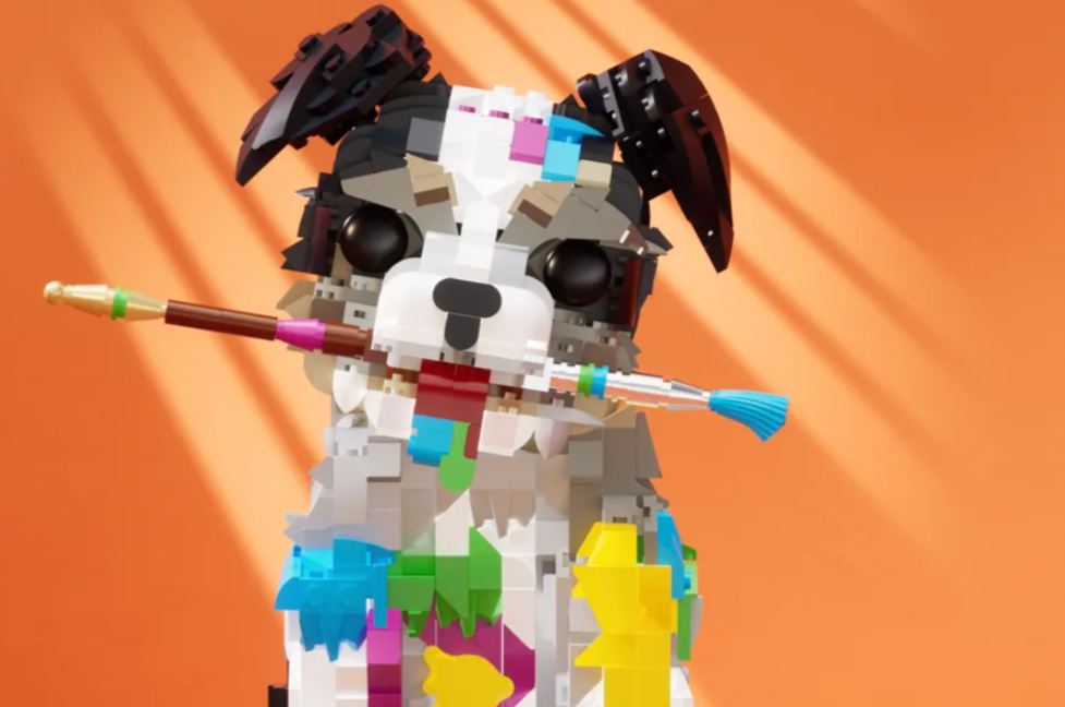 LEGO Ideas cat challenge dog paint CUBETTARO