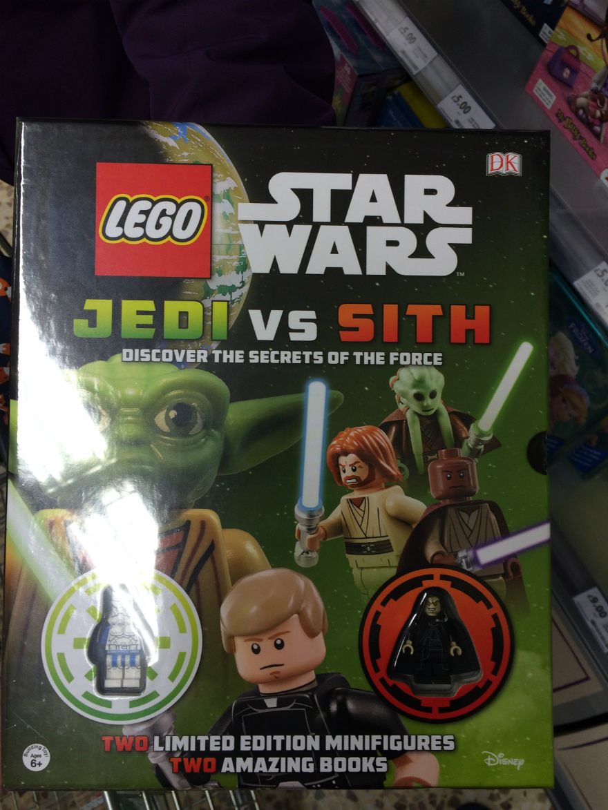 LEGO Star Wars Jedi vs Sith book £9 at Tesco