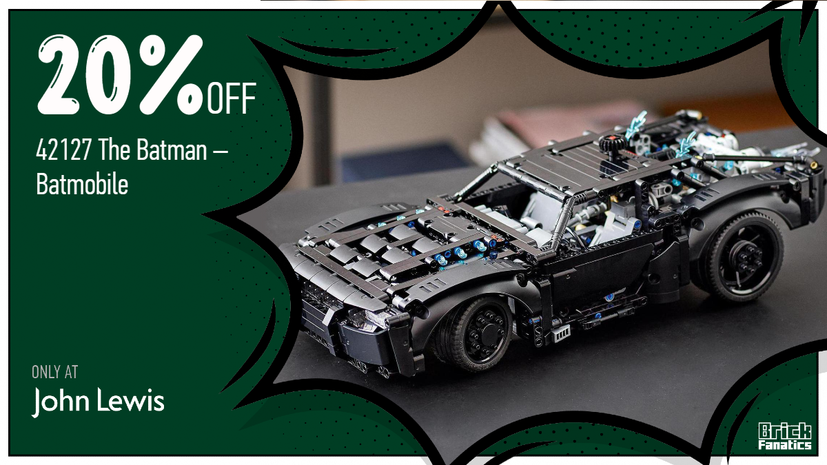 Take to the streets of Gotham and get £18 off 42127 The Batman – Batmobile