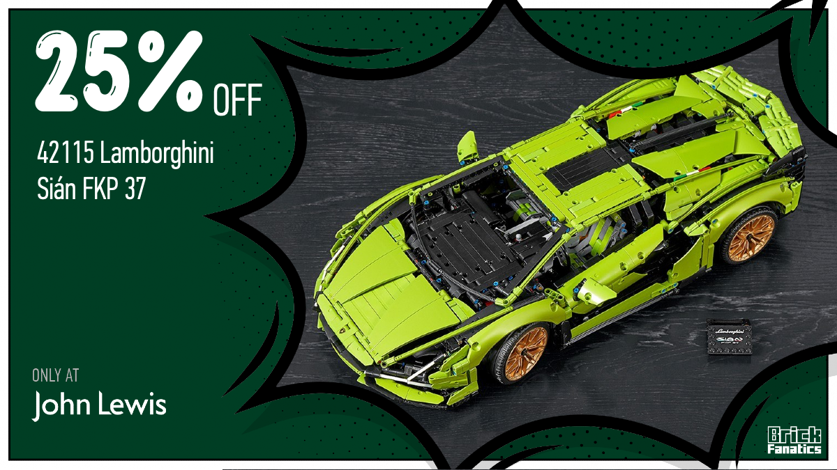 New sale on LEGO Technic 42115 Lamborghini Sián FKP 37 races in at John Lewis