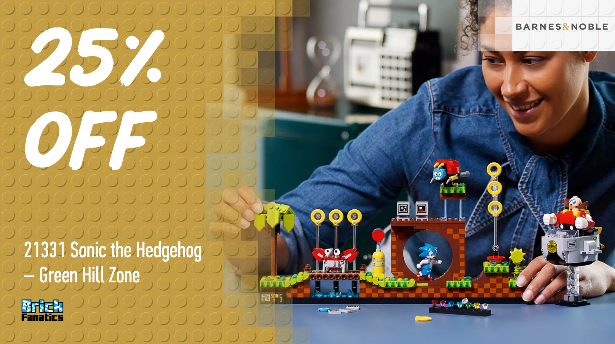 Save $20 on LEGO Sonic Green Hill Zone – for a short time only