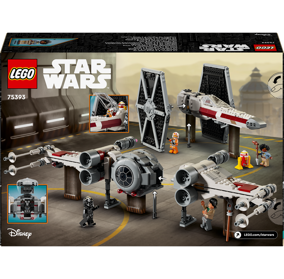 LEGO Star Wars 75393 TIE Fighter and X Wing Mash up 3