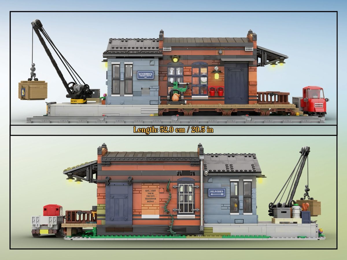 LEGO BrickLink Series 9 Woodbrick Freight Depot 9 1200x900