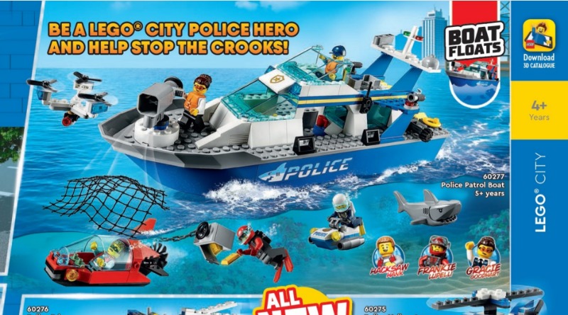 New LEGO CITY 60277 Police Patrol Boat revealed for 2021