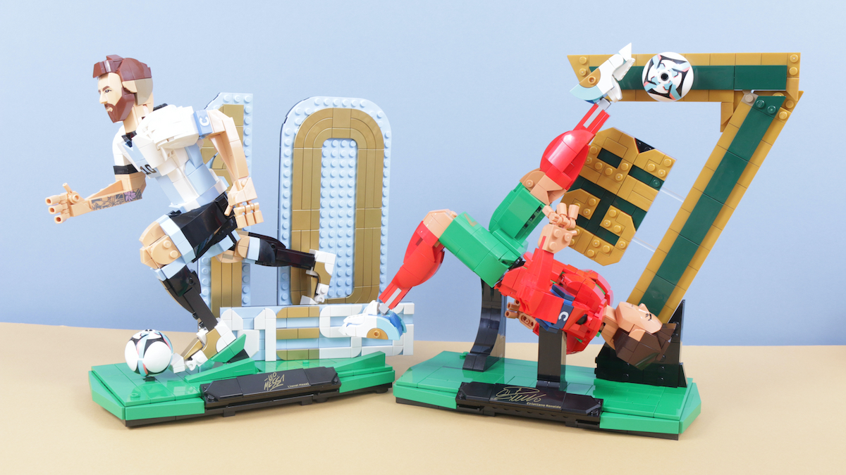 Big LEGO Messi or big LEGO Ronaldo? Um… probably neither