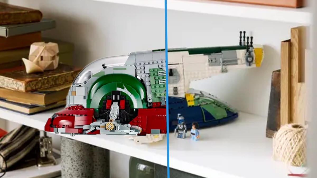 Comparing LEGO Star Wars 75409 Jango Fett's Starship to 75060 Slave I