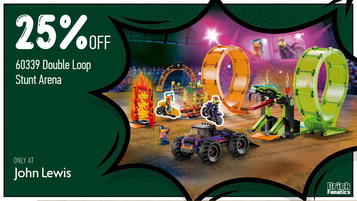 John Lewis slashes LEGO City 60339 Double Loop Stunt Arena in LEGO sale