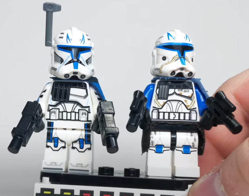 lego star wars second and third captain rex comparison minisuperheroestoday