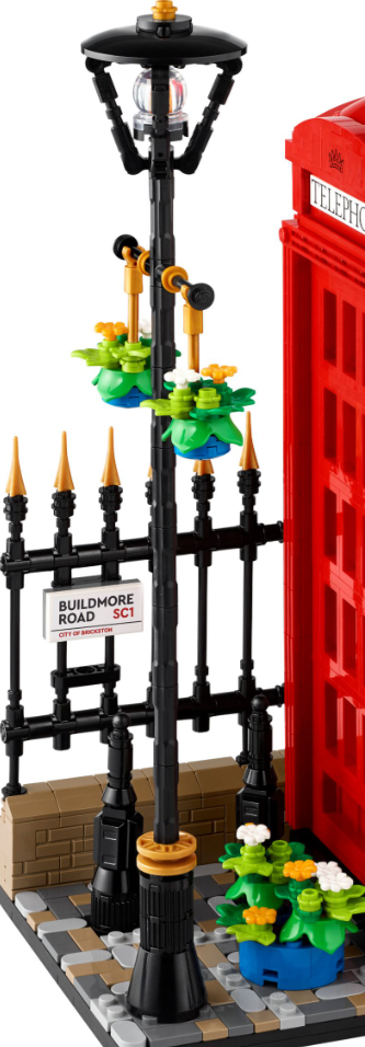 LEGO Ideas 21347 red london telephone box lampost