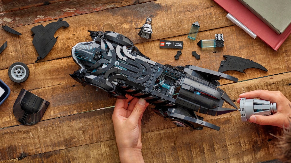 What's the designer's favourite part of the LEGO Batman Forever Batmobile?
