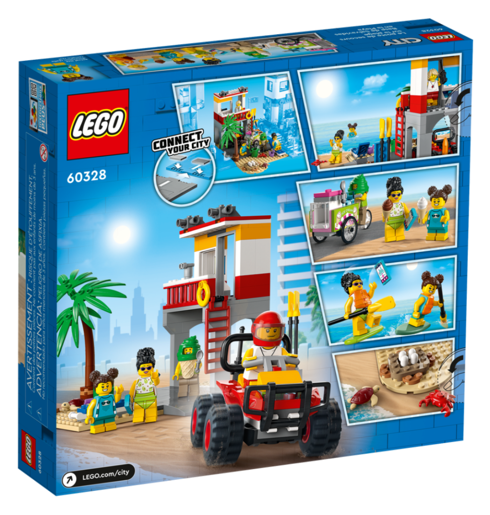 60328 Beach Lifeguard Station box back