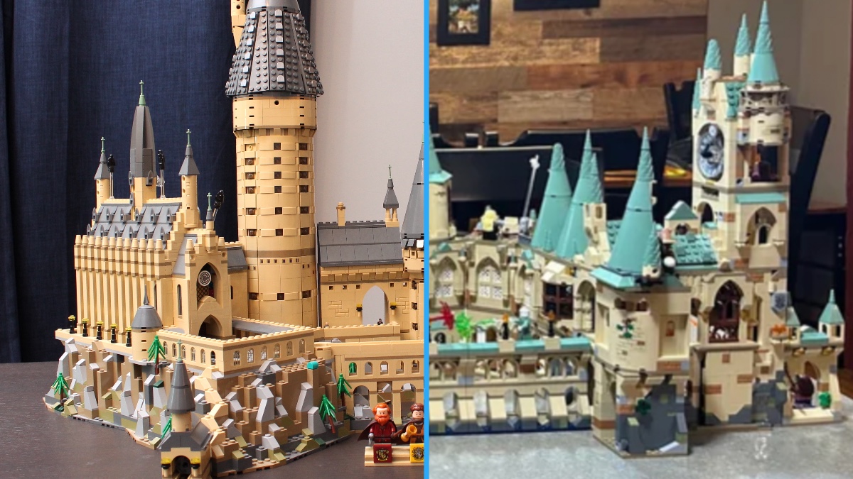 LEGO Hogwarts Castle 2018 vs. 2023 comparison divides Harry Potter fans