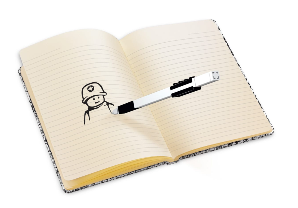 LEGO Notepad interior