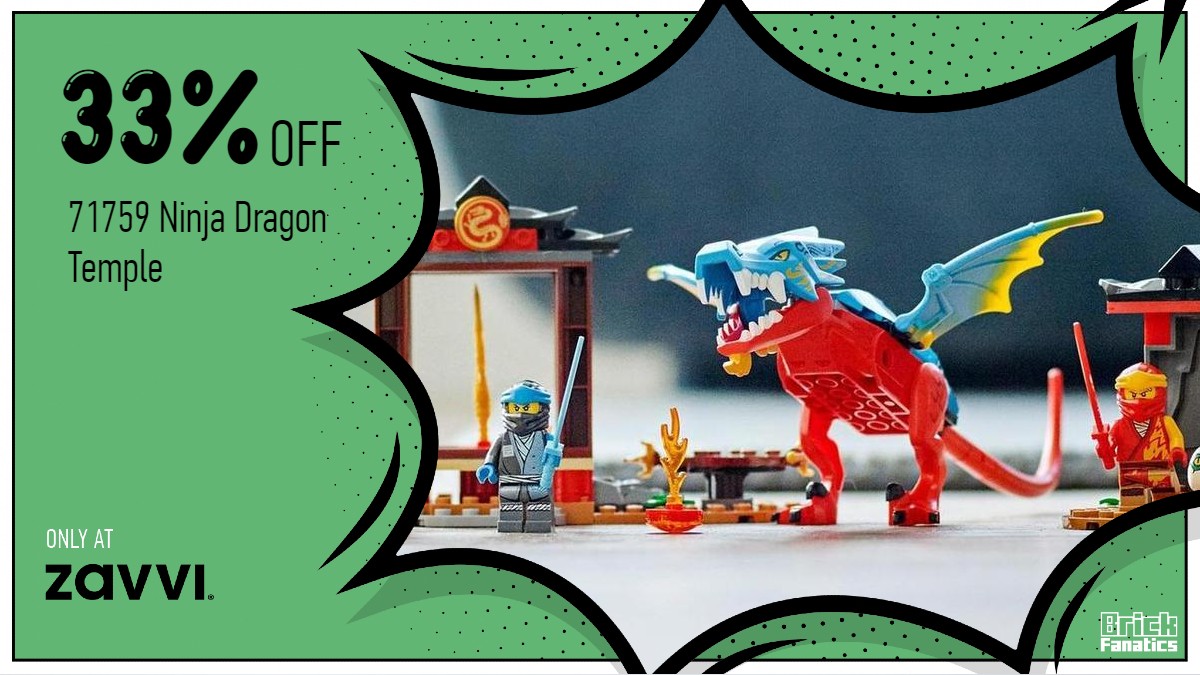 Don't miss out on a massive 33% off LEGO NINJAGO 71759 Ninja Dragon Temple 
