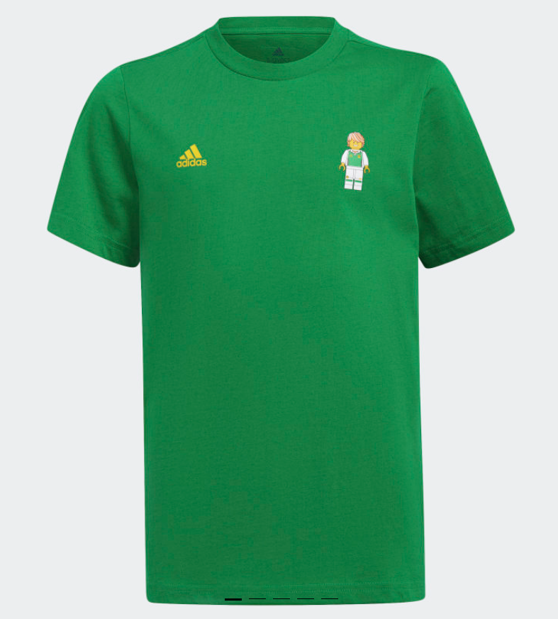 LEGO x Adidas football graphic T shirt green