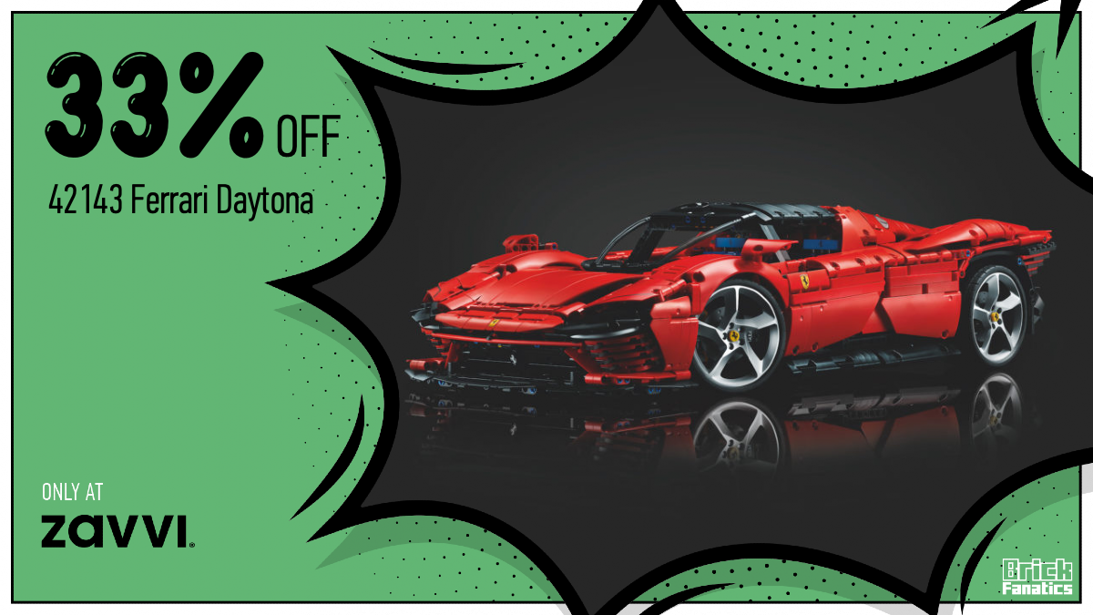 33% discount on LEGO Technic 42143 Ferrari Daytona now available at Zavvi