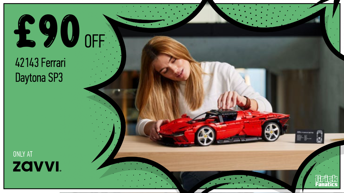 Enormous discount on LEGO Technic 42143 Ferrari Daytona SP3 at Zavvi