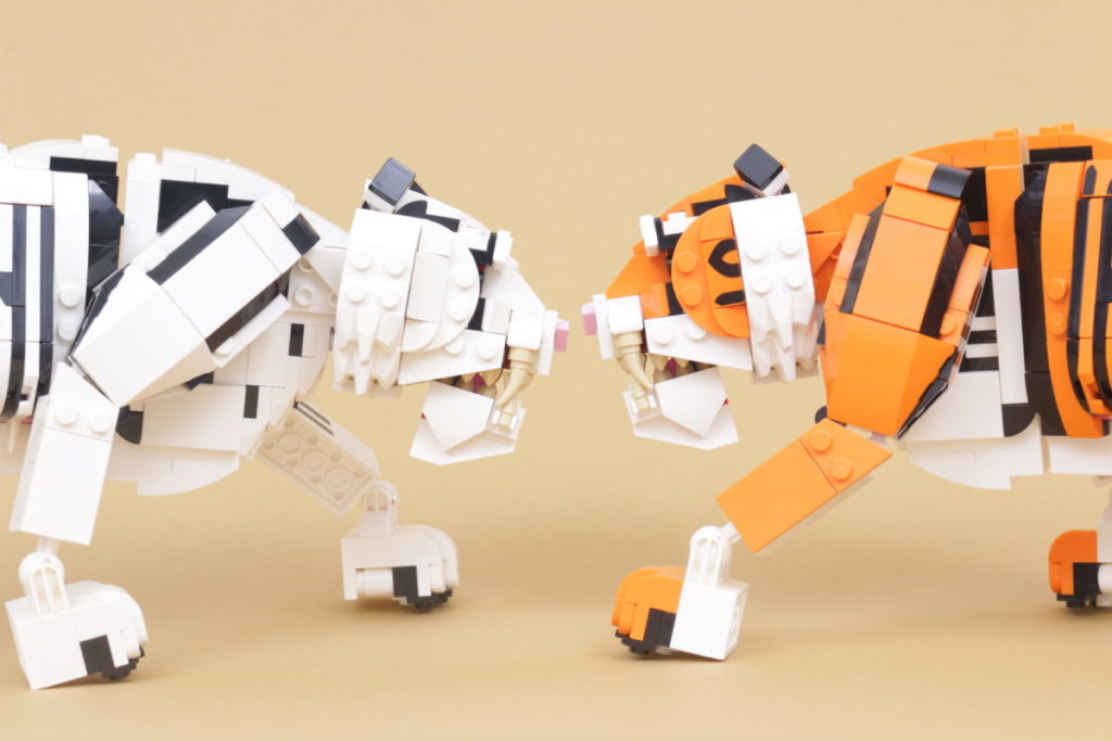 How to recolour LEGO Creator 3 in 1 31129 Majestic Tiger white 24 1024x683