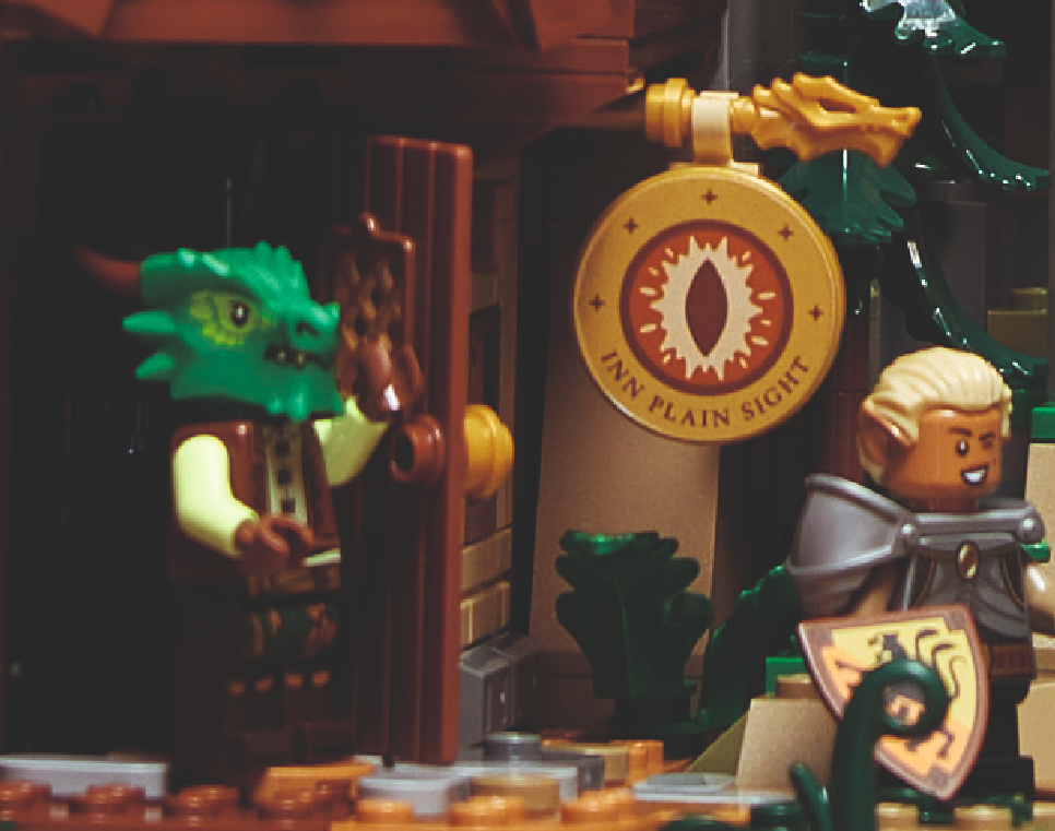 lego 21348 dungeons dragons red dragons tale inn sign