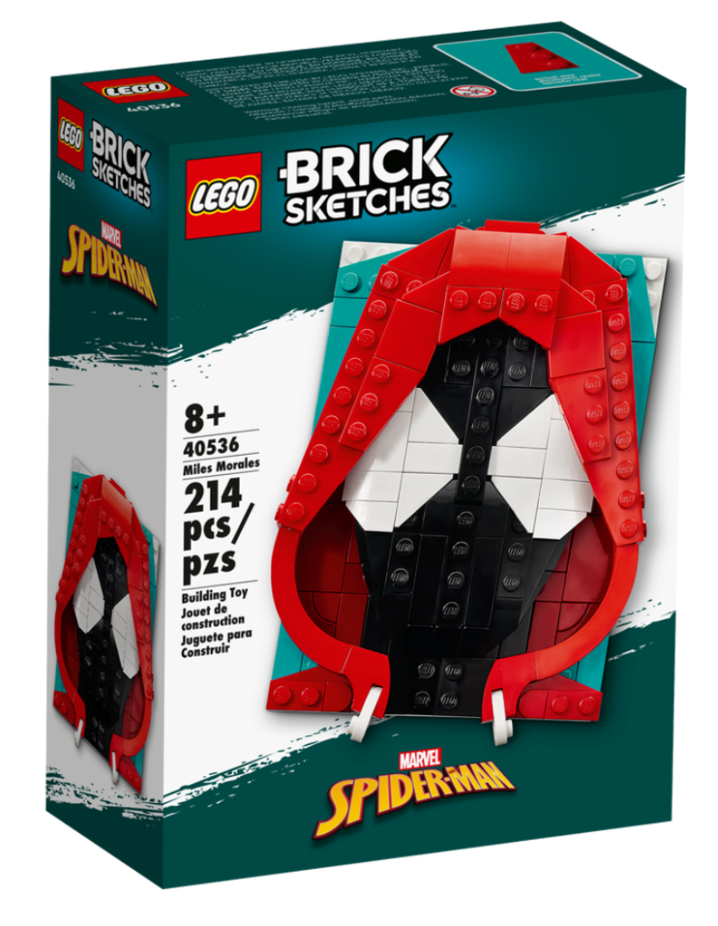 LEGO Marvel Brick Sketches 40536 Miles Morales box