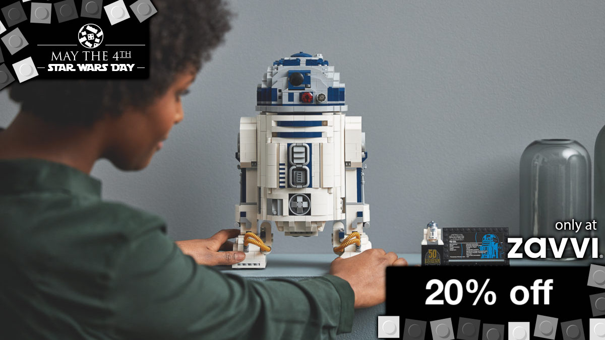 More than 30% off in Zavvi Star Wars Day offers, including 75308 R2-D2