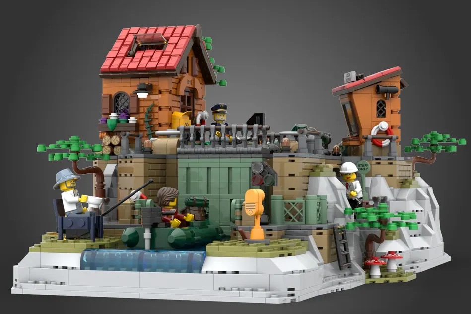 LEGO Ideas Working Canal Lock 6