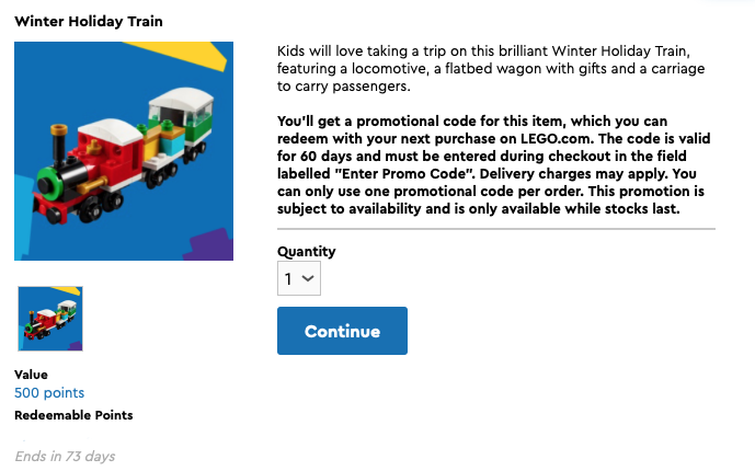 LEGO Creator 30584 Winter Holiday Train
