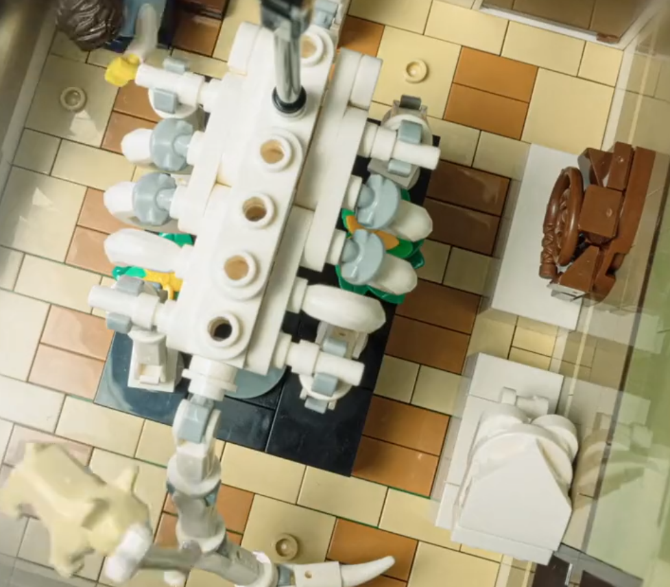 LEGO 10326 natural history museum dino exhibit second floor down