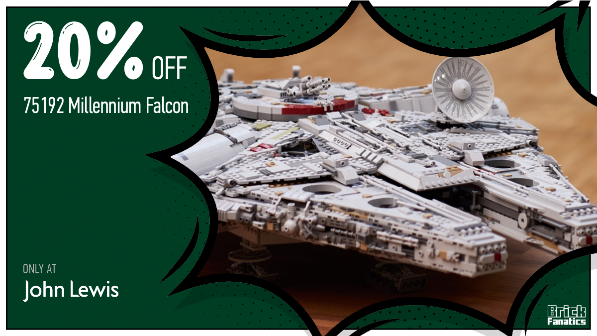 Offer ends today: 20% off LEGO Star Wars 75192 Millennium Falcon 