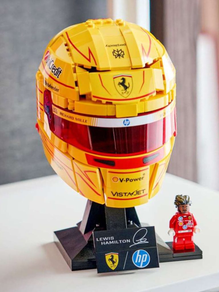 LEGO Editions 43022 Scuderia Ferrari HP Lewis Hamilton Helmet comparison crop 768x1024