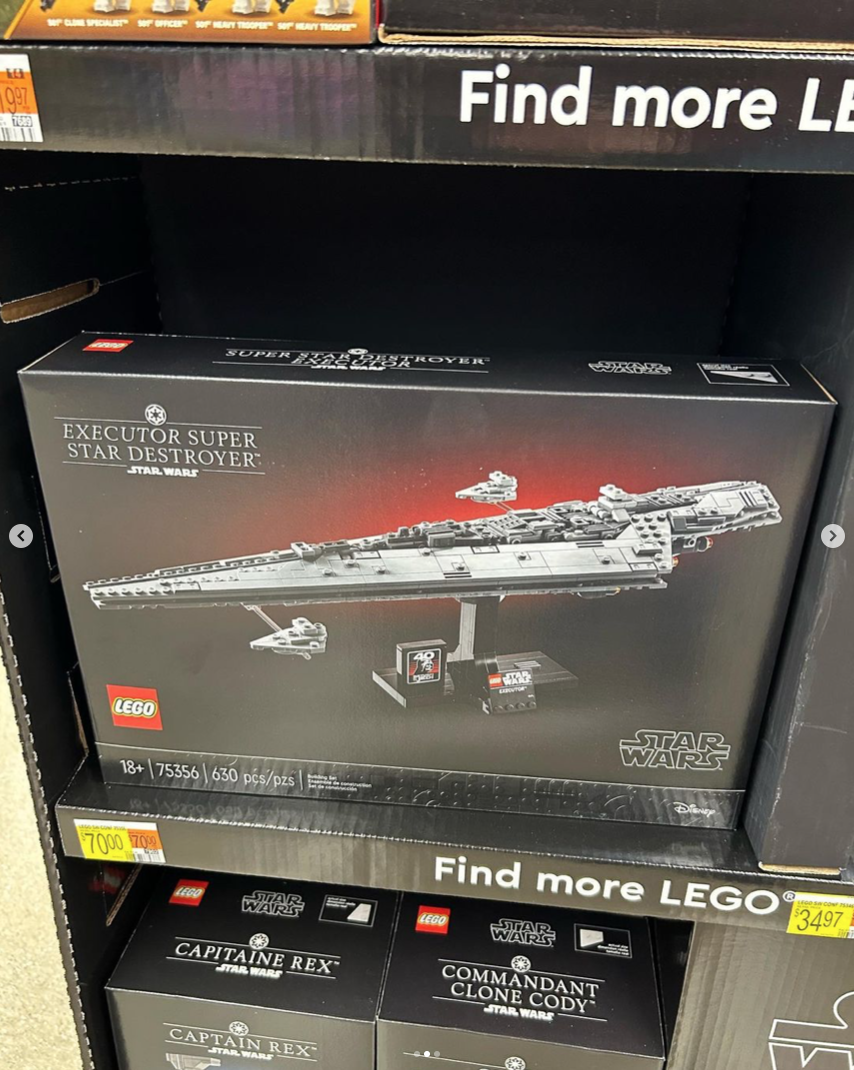 Walmart LEGO Star Wars store display 2