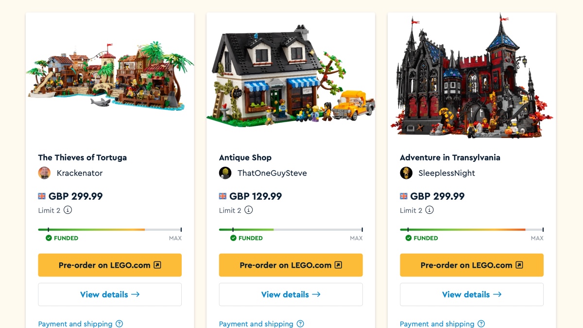 BrickLink Designer Program Series 5, day two: latest sales and limits