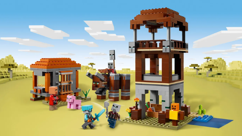 LEGO Minecraft 21278 The Pillager Outpost and Ravager 1024x576