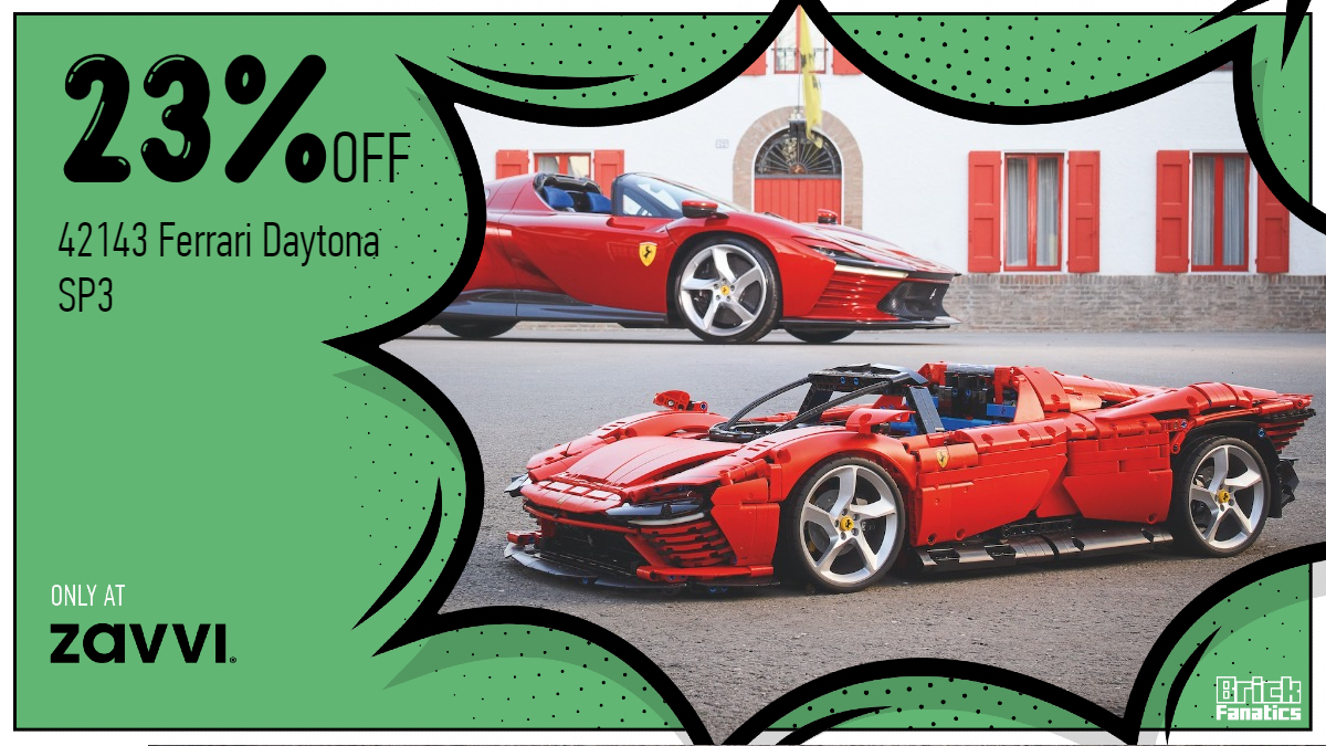 Bumper saving on LEGO Technic 42143 Ferrari Daytona SP3 at Zavvi
