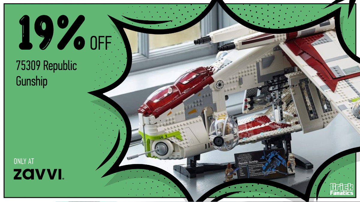 Huge discount on LEGO Star Wars 75309 Republic Gunship at Zavvi
