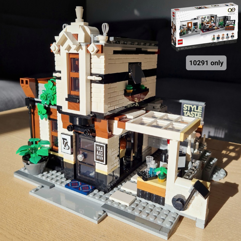Rebrickable Mictur LEGO Icons 10291 Queer Eye alt build 2