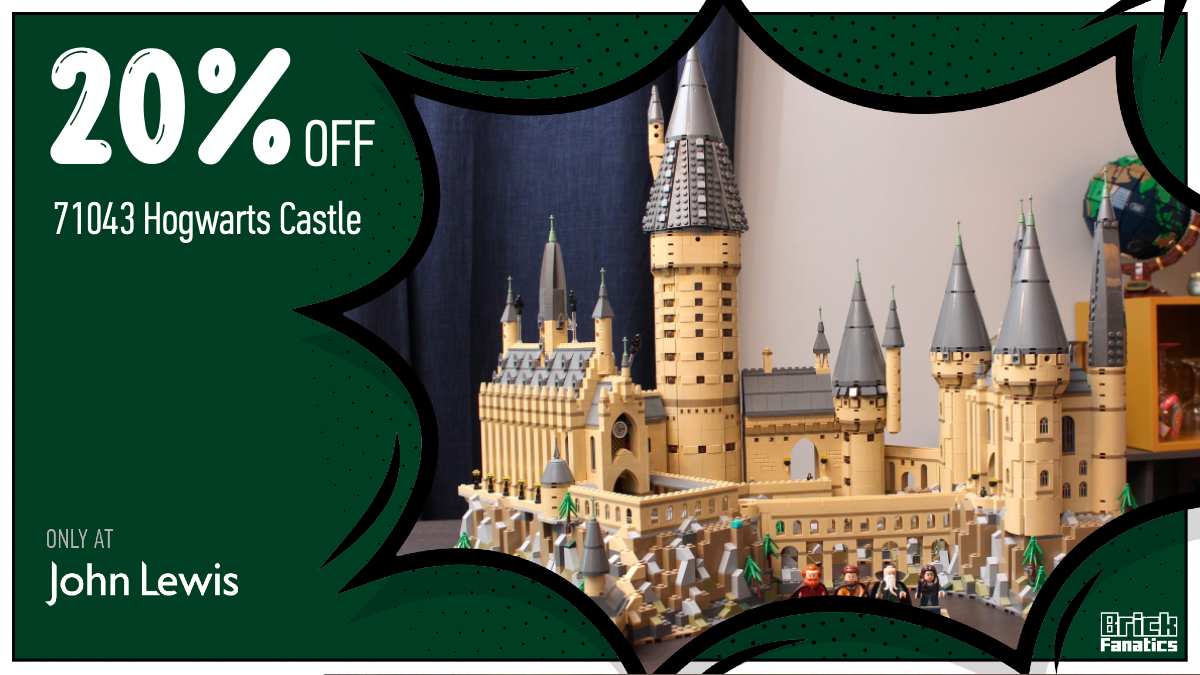 Enjoy a magical discount on LEGO Harry Potter 71043 Hogwarts Castle at John Lewis