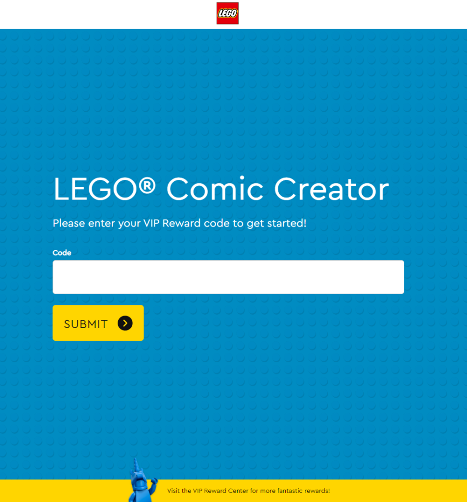 LEGO VIP comic website 953x1024