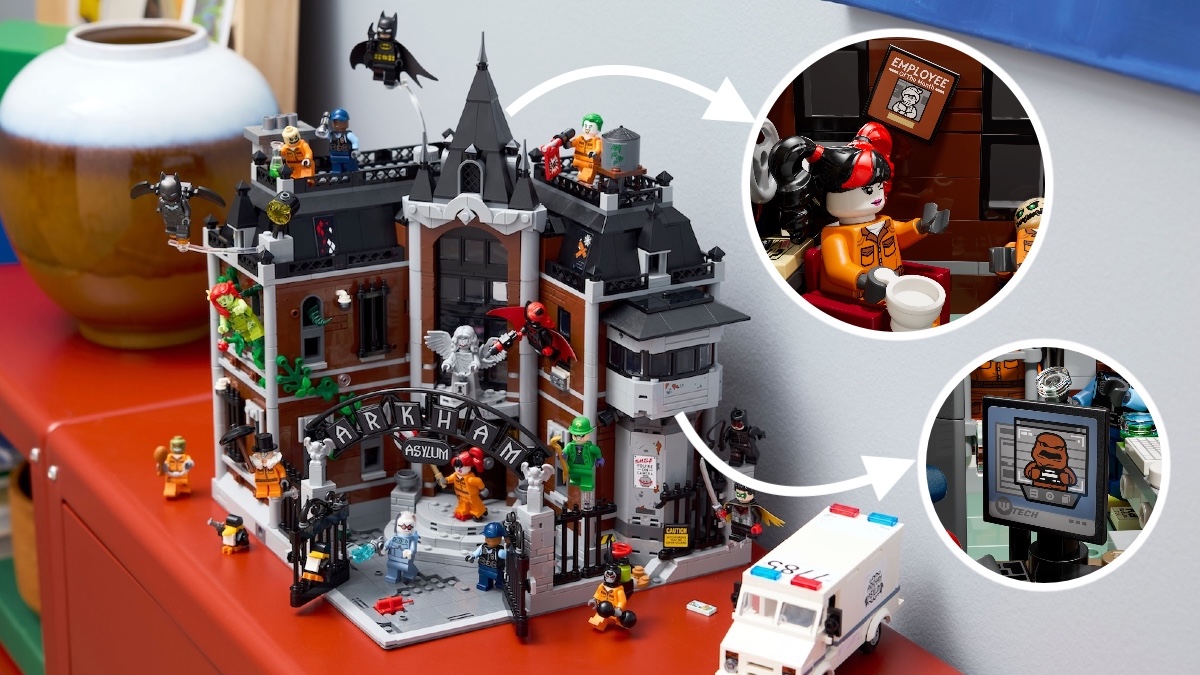 LEGO is touting '65 stickers' as a selling point of its new Arkham Asylum