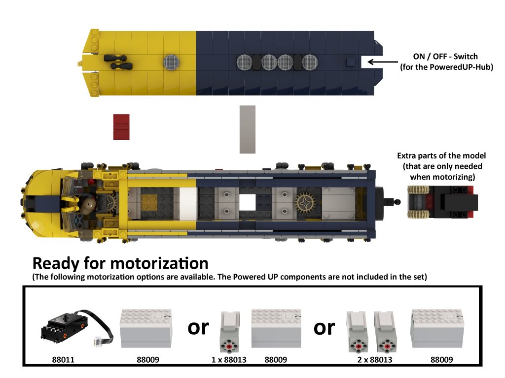 lego bricklink series 8 Brick Railroad Diesel Electric Locomotive A Unit fan design 3 1024x768
